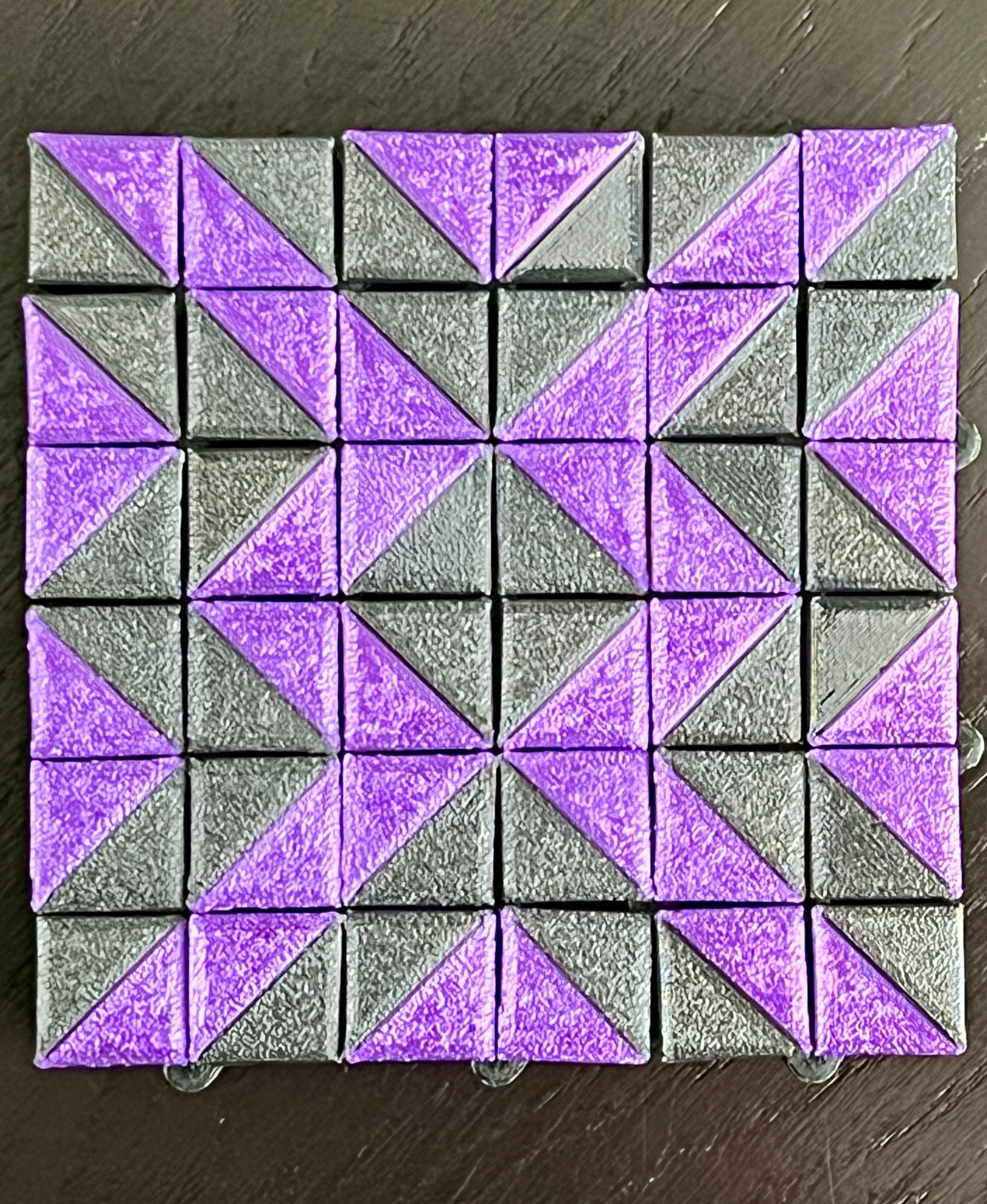 This is my first contest! I really like purple because it is my favorite color and my dad helped me with the printing. It was a lot of fun to try rearranging the pieces until I was happy with my design. Thank you!