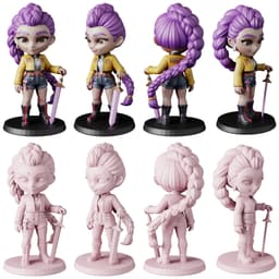 K-Pop Demon Hunters STL Files - Rumi Mira Zoey - Anime 3D Print Models 3d model