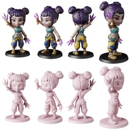 K-Pop Demon Hunters STL Files - Rumi Mira Zoey - Anime 3D Print Models 3d model