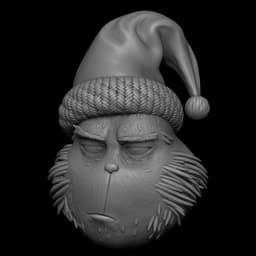 Grinch and Max Christmas Ornament 3d model