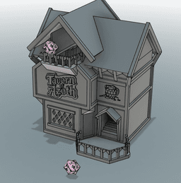 Tavern Dice Tower 3d model
