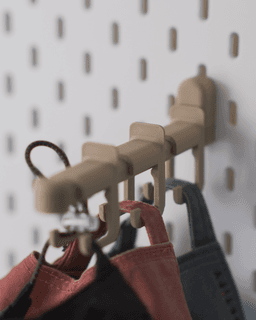 IKEA SKADIS Sliding Hanger | 3D Printed Pegboard Hat & Bag Organizer (2 Sizes) 3d model