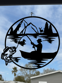 Gone Fishing Wall Art Fishing Decor Bass Fishing 3d model