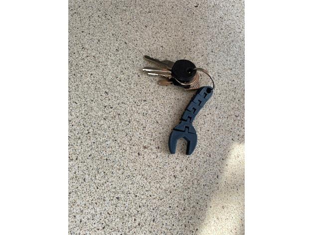 Flexi Wrench keychain 3d model