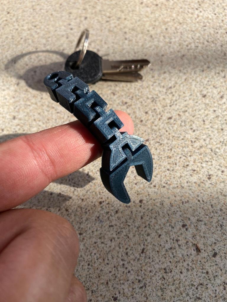 Flexi Wrench keychain 3d model