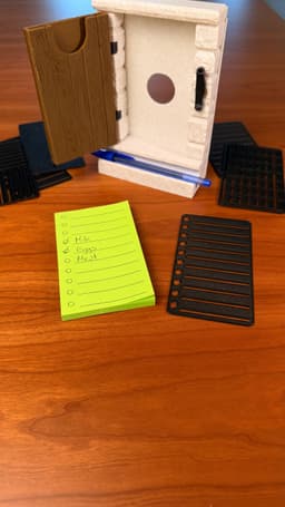 SECRET NOTE | STICKY NOTES HOLDER & STENCILS 3d model