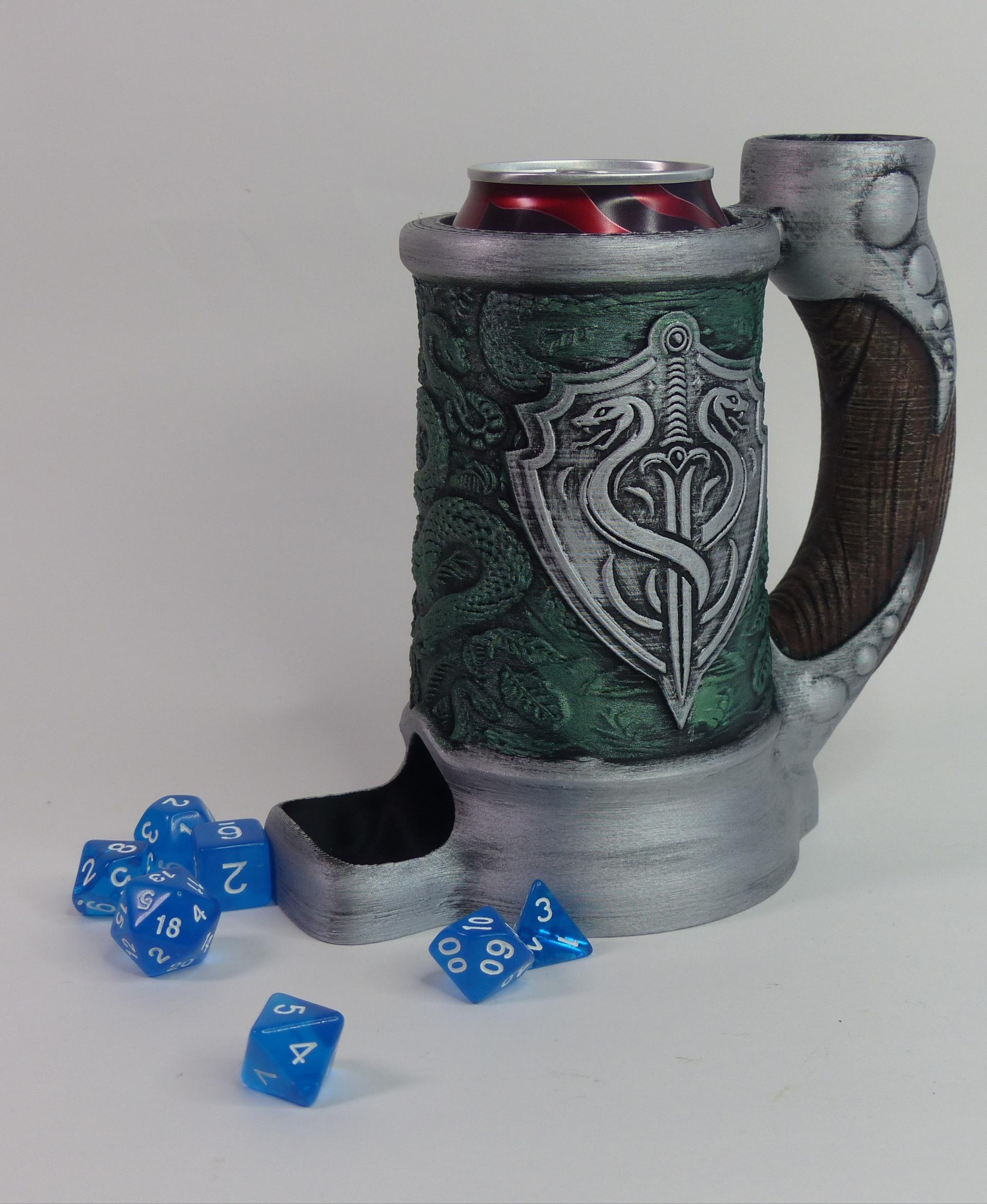 SNAKE CREST CAN COZY DICE TOWER 3d model