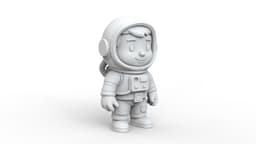Astronaut Cartoon 3d model