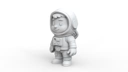 Astronaut Cartoon 3d model