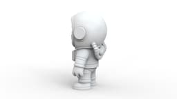Astronaut Cartoon 3d model