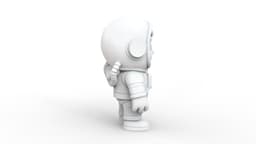 Astronaut Cartoon 3d model