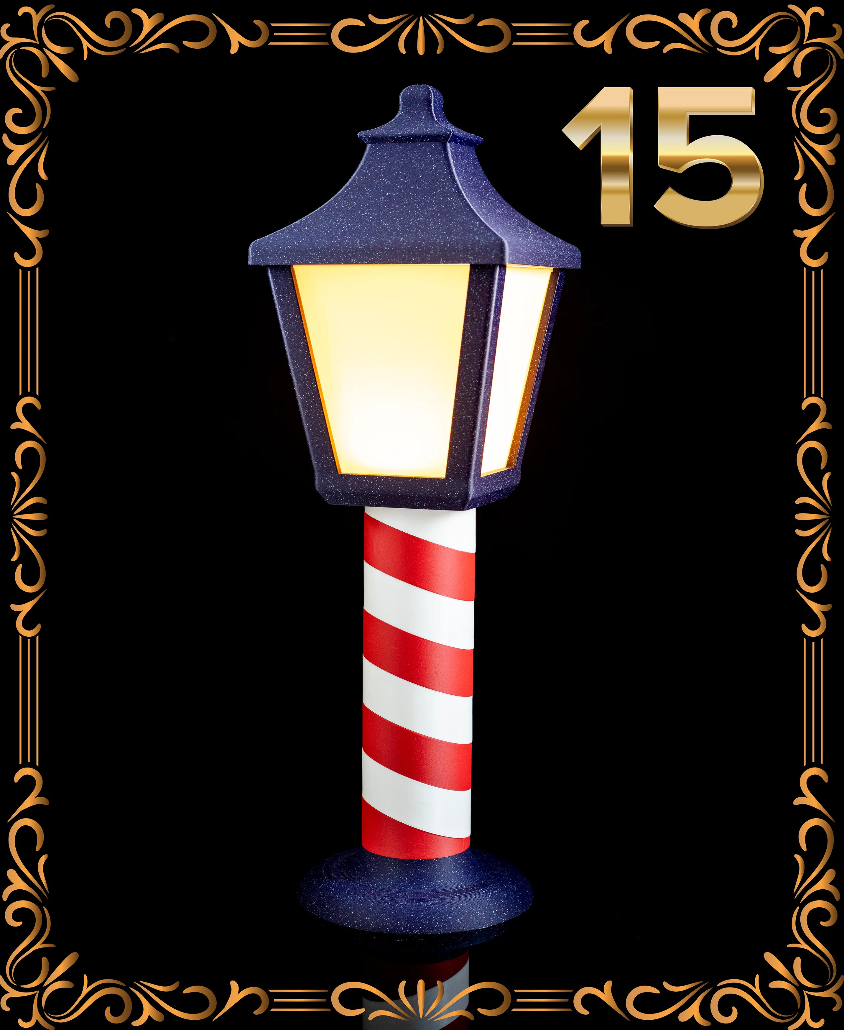 Christmas Lamp Post - Christmas Day 15 3d model