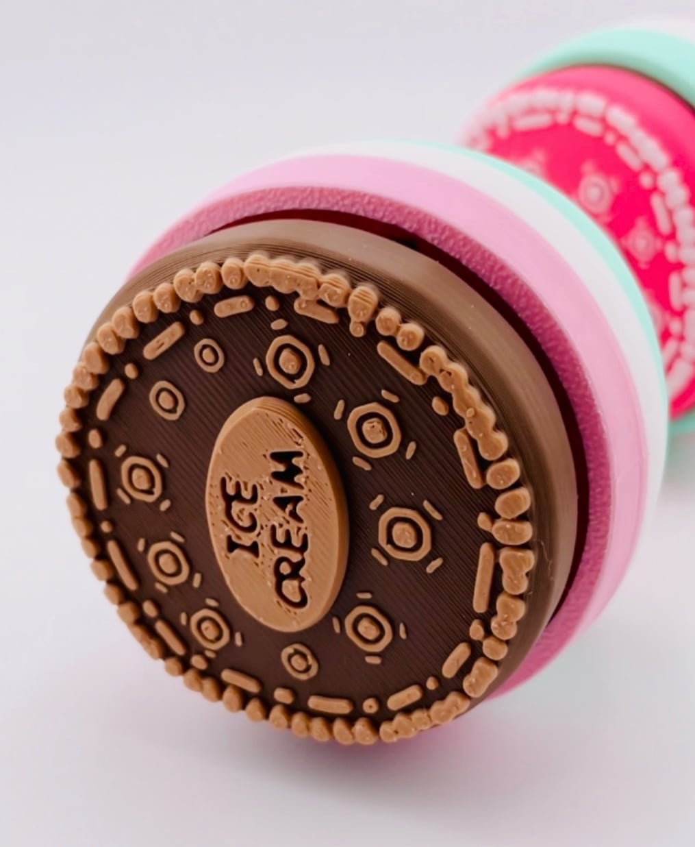 Cookie Ice Cream Sandwich DOUBLE Clicker 3d model