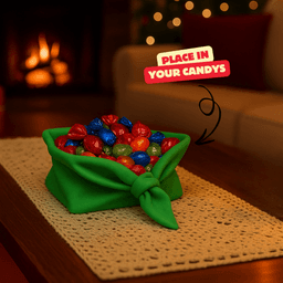ELF CHRISTMAS BOWL / CANDY BOWL / CHRISTMAS DECOR / TABLEDECOR 3d model