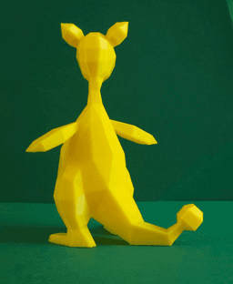 Ampharos Low Poly Pokemon 3d model