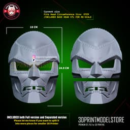 Dr Doom Mask - Marvel Doctor Doom Helmet - Cosplay Props - FREE STL 3d model