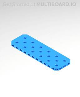 2x6 MU - Small Thread SU - MultiBoard Plate 3d model