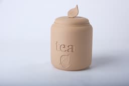 Minimalist Leaf Tea Storage Jars 3d model
