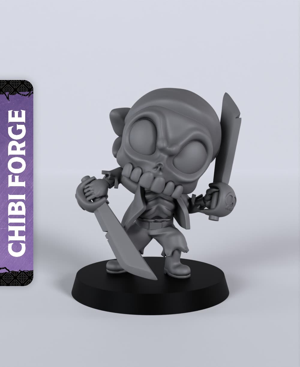 Skeleton Mate Sabres - With Free Dragon - 5e DnD Inspired for RPG and Wargamers 3d model