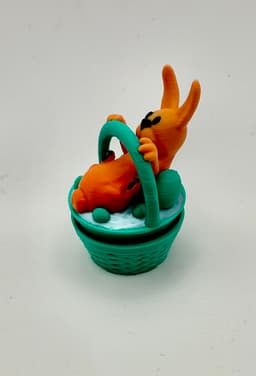 Easter Clicker (Bunny in a Basket) 3d model