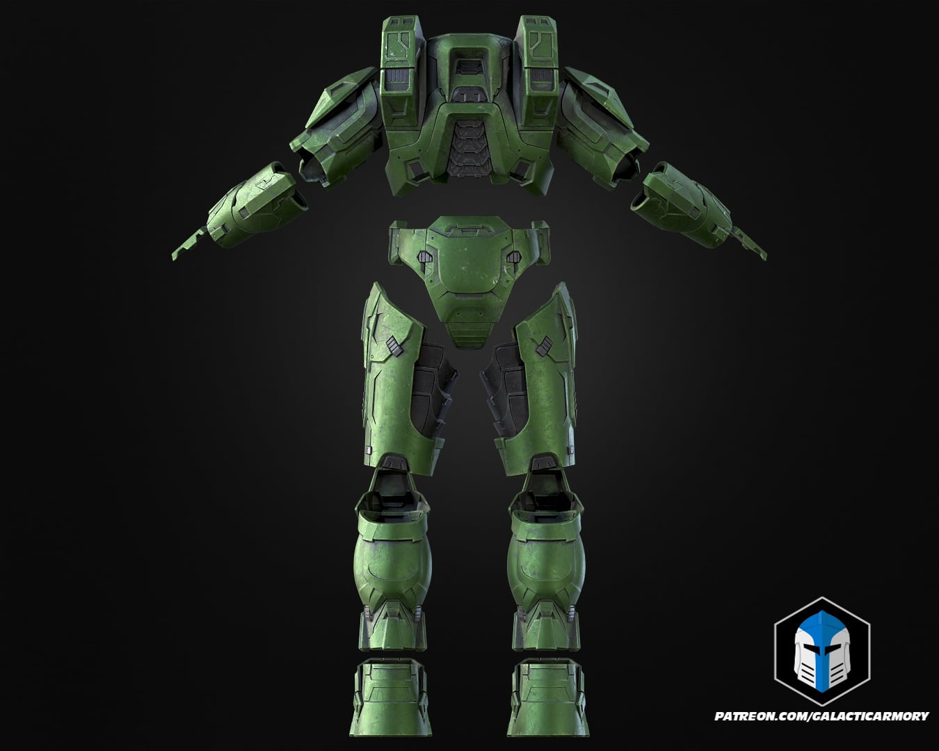Master Chief Mark 6 Armor - 3D Print Files 3d model