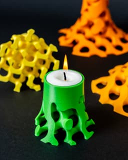 Luminoid Candle Stands // Set of 4 Tealight Candle Holders 3d model