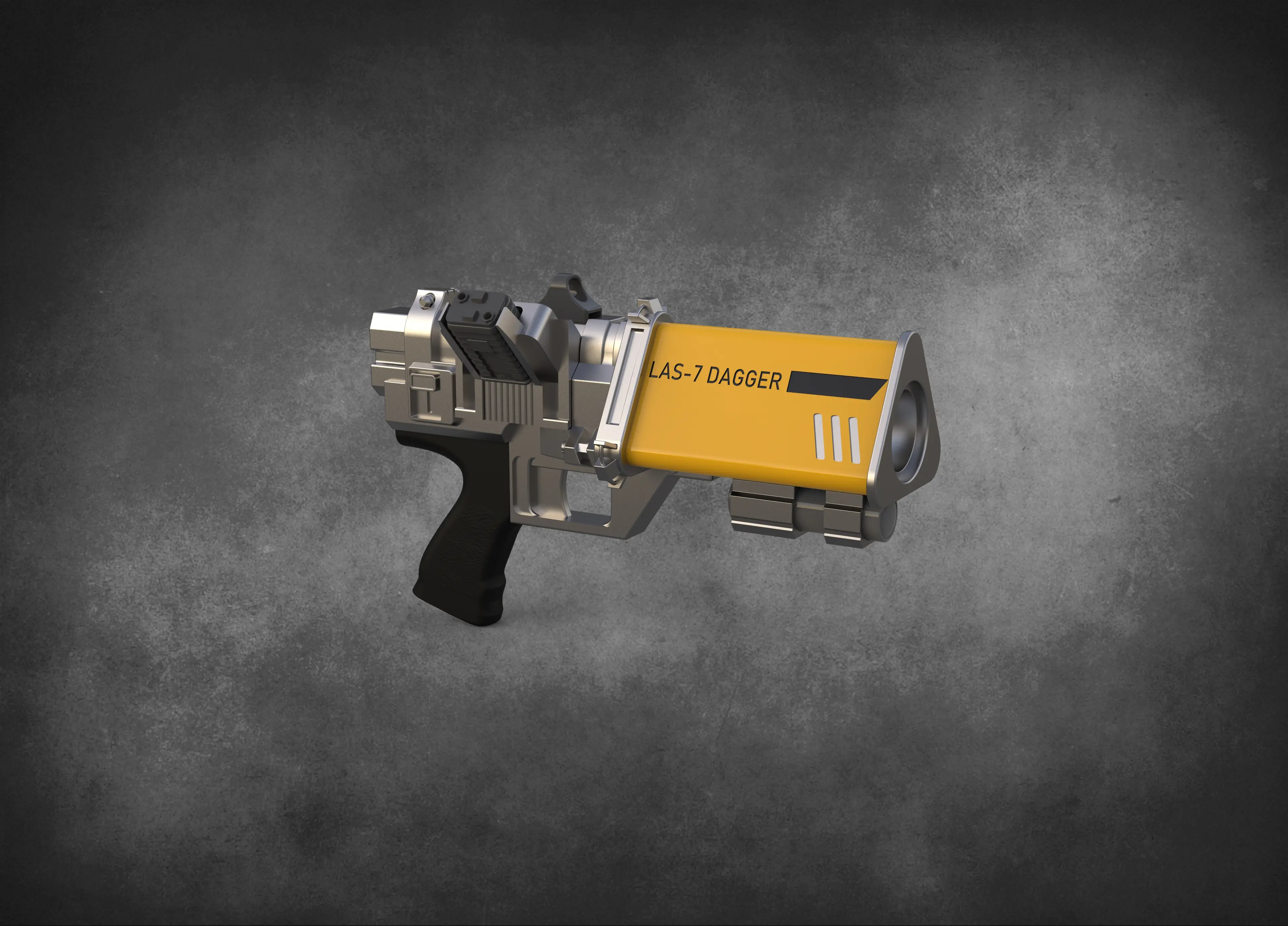 Helldivers 2- LAS-7 Dagger Laser Pistol - High Quality 3D Print Model! 3d model