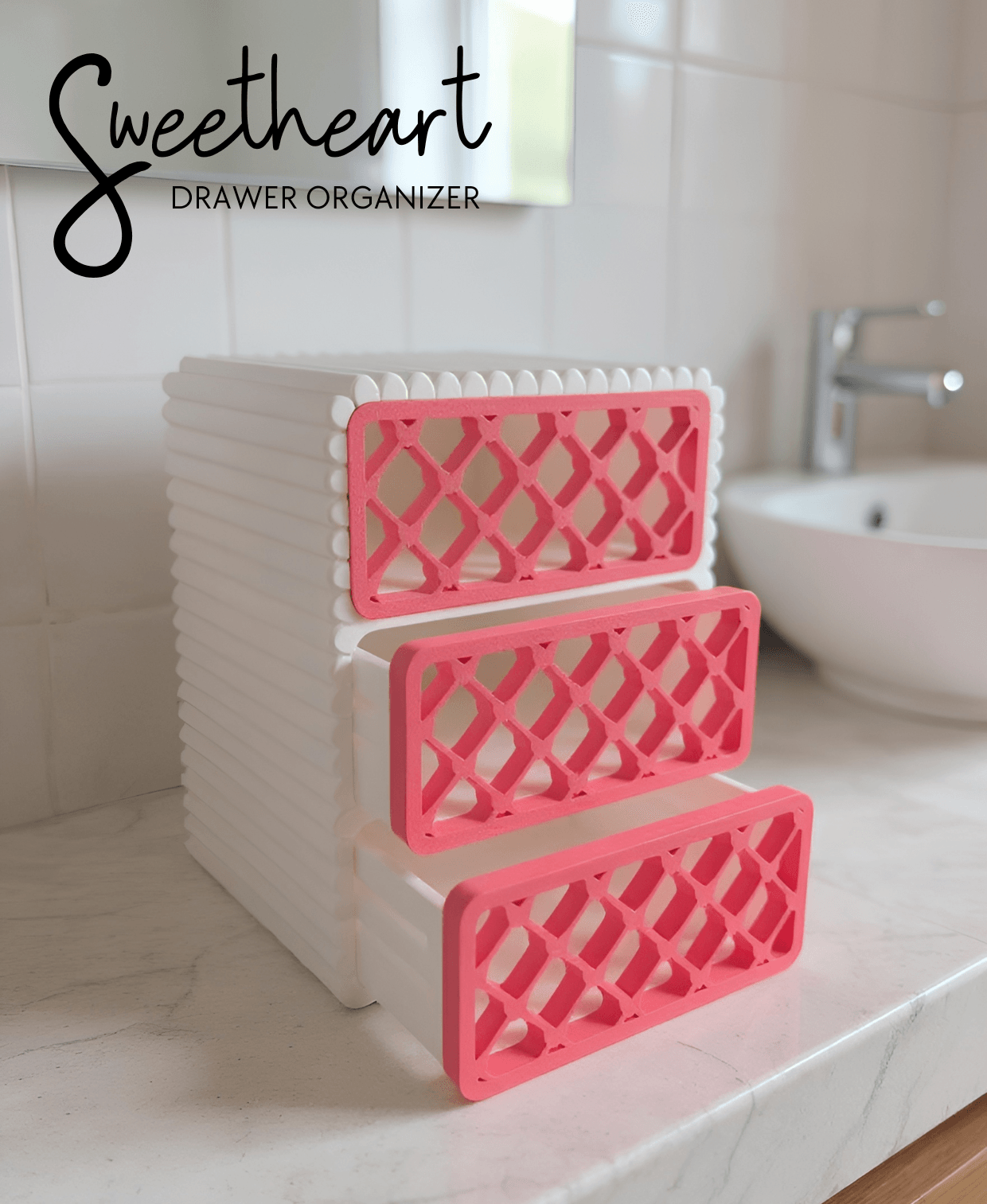 Sweetheart Drawer Organizer 3d model