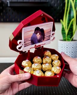 Heart Box - Love Photo Frame 3d model