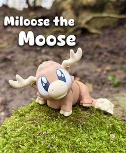 Miloose the Moose – Flexi Fidget Moose – 3DPAW 3d model