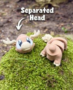 Miloose the Moose – Flexi Fidget Moose – 3DPAW 3d model