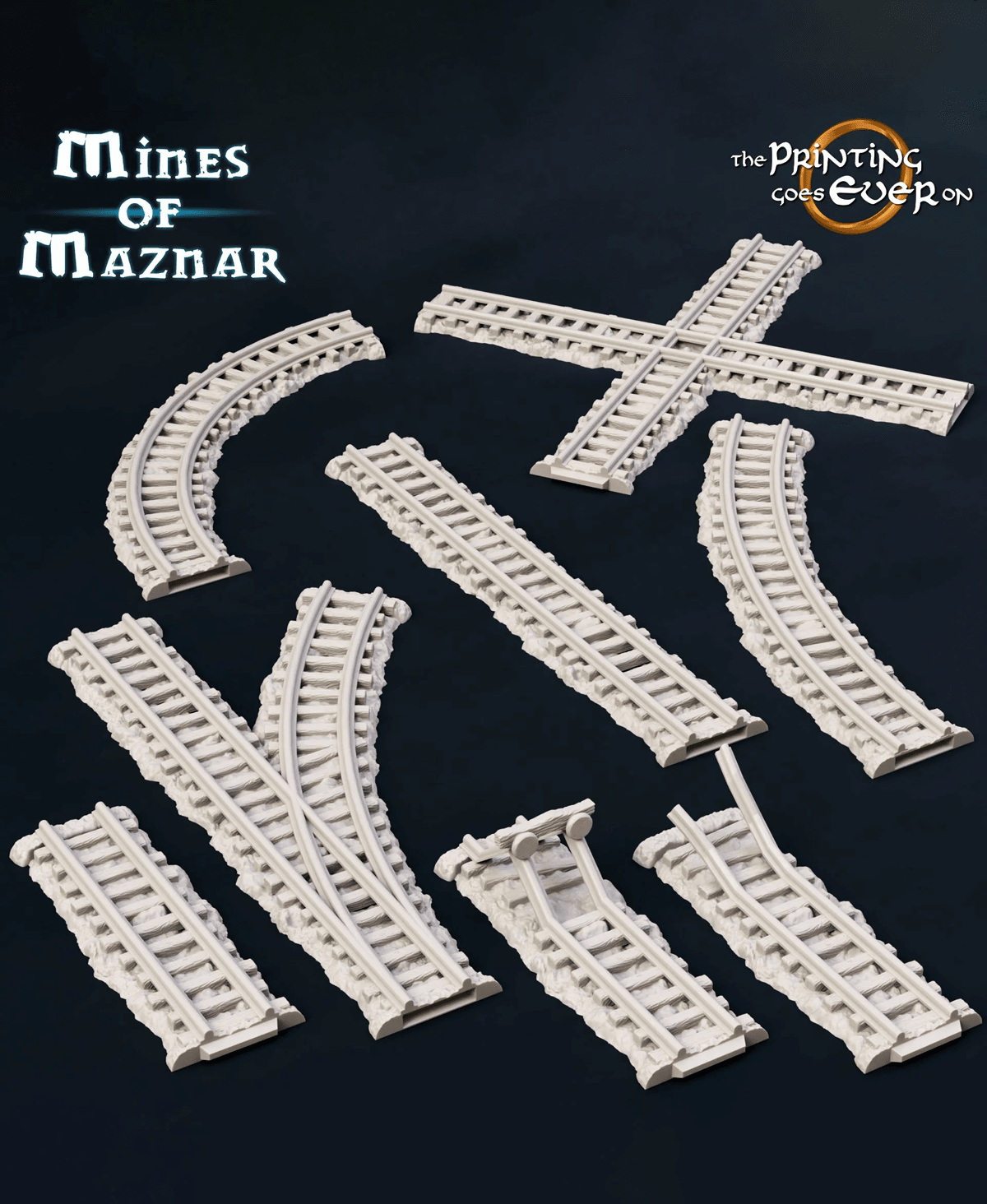 Dwarven Minecart with Tracks 3d model