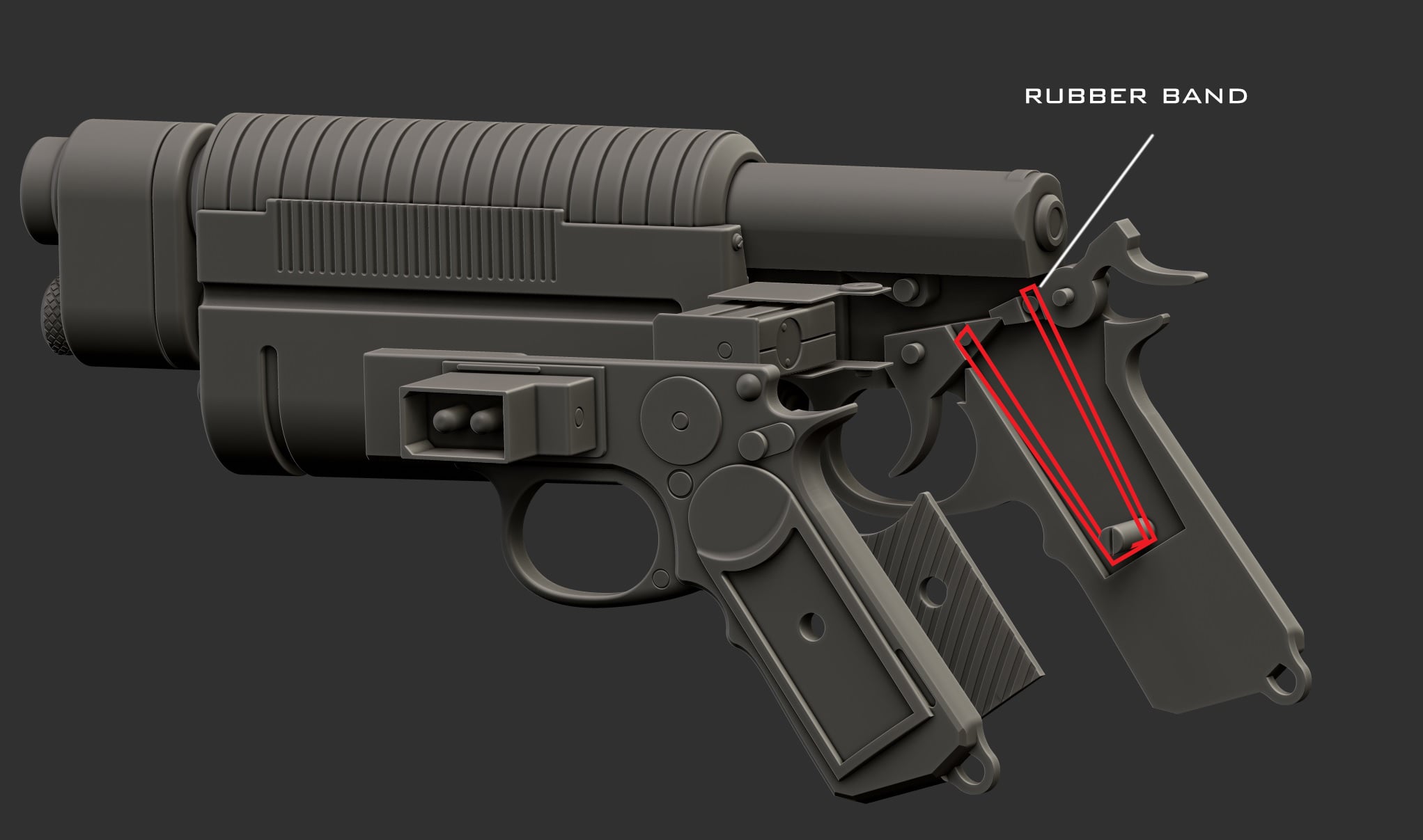 K-16 Bryar - functional trigger 3d model