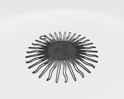 Sol argentino keychain 3d model