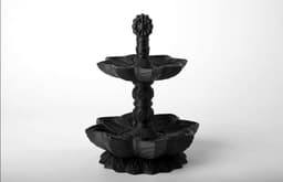 Antica Treats Stand - Two-Tiered Dessert Display 3d model