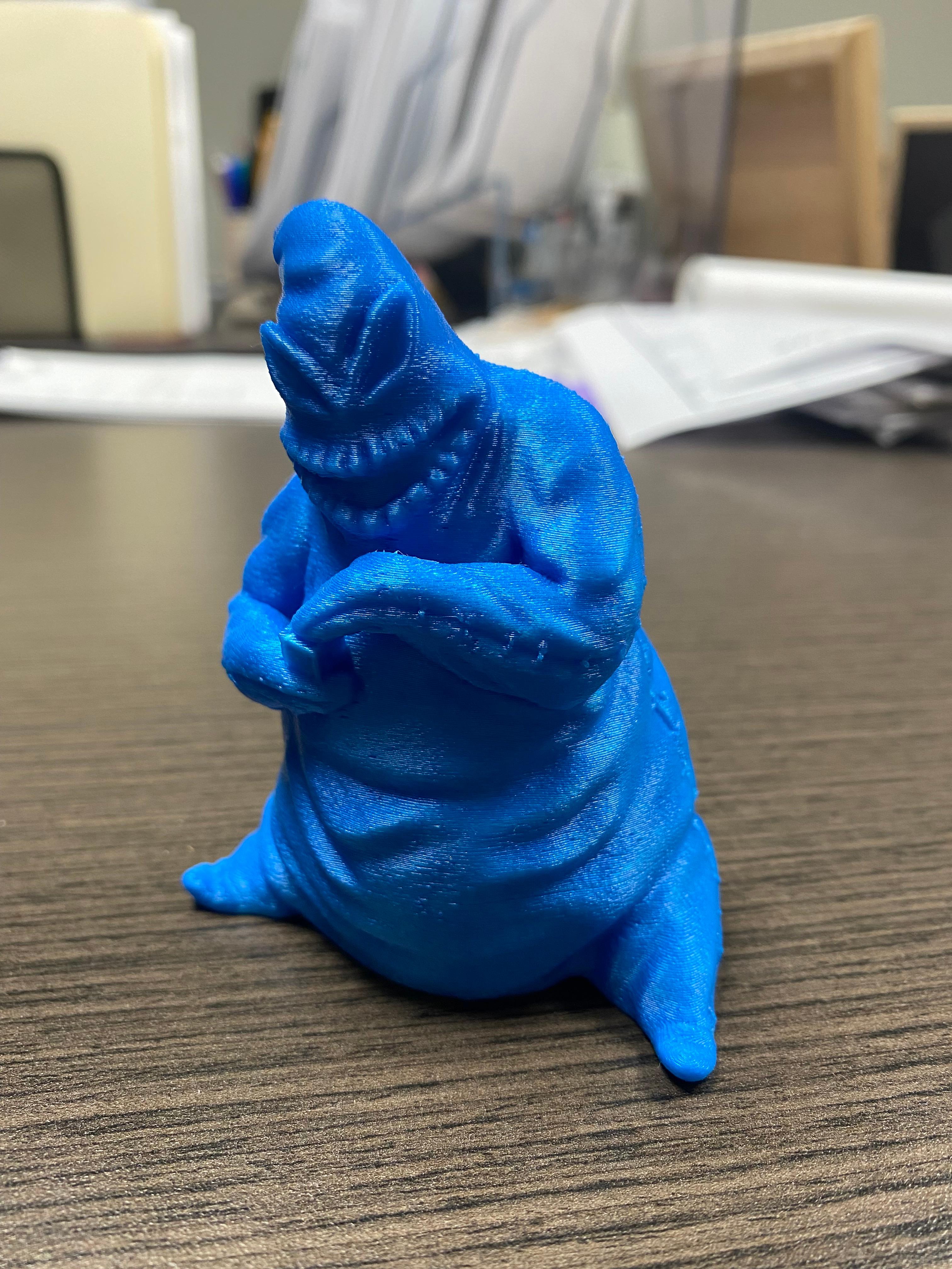OogieBoogie.stl - Printed on my Prusa Mini+ with Prusament Azure Blue PLA - 3d model