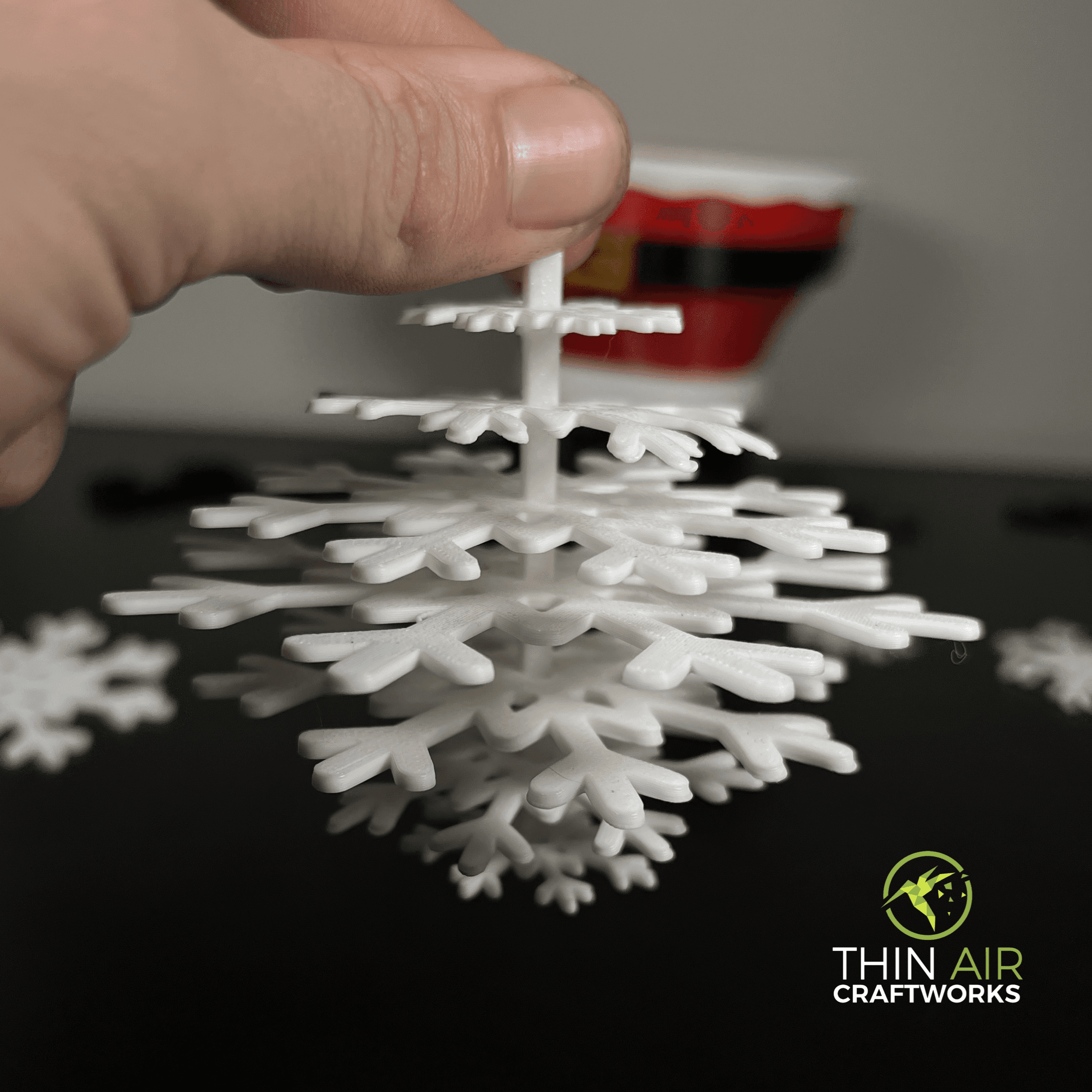 Snowflake Ornament - Christmas Tree Ornament & Decor 3d model