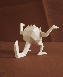 Mankey Low Poly Pokemon 3d model