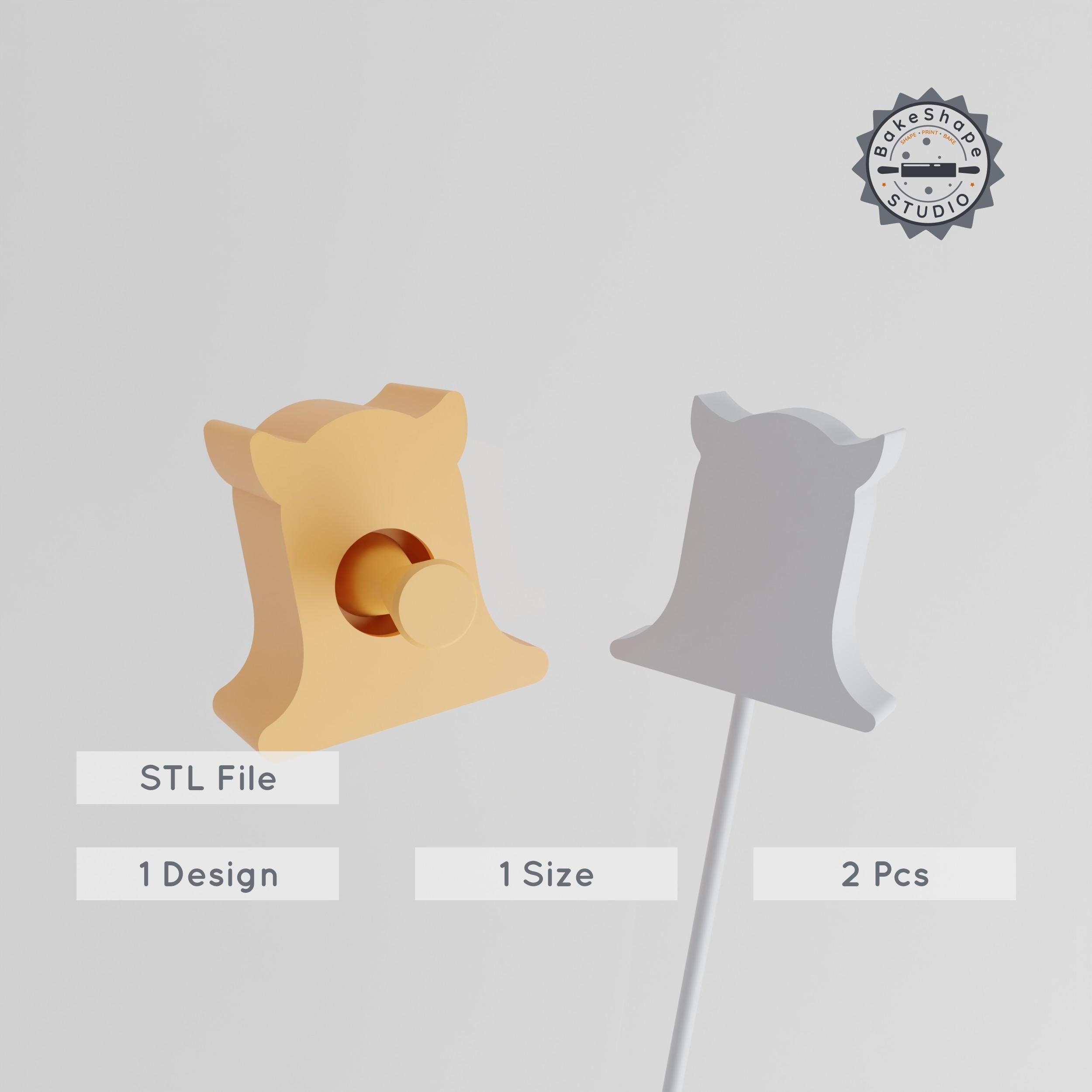 Monster Cake Pop Mold, Spooky Beast & Alien Creature Design, Creepy Phantom 3D Print, Scary, Spooky Theme PRODUCT_3469 3d model