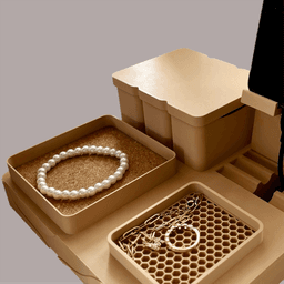 Bedside Organizer with Phone Stand & Cable Storage 3d model