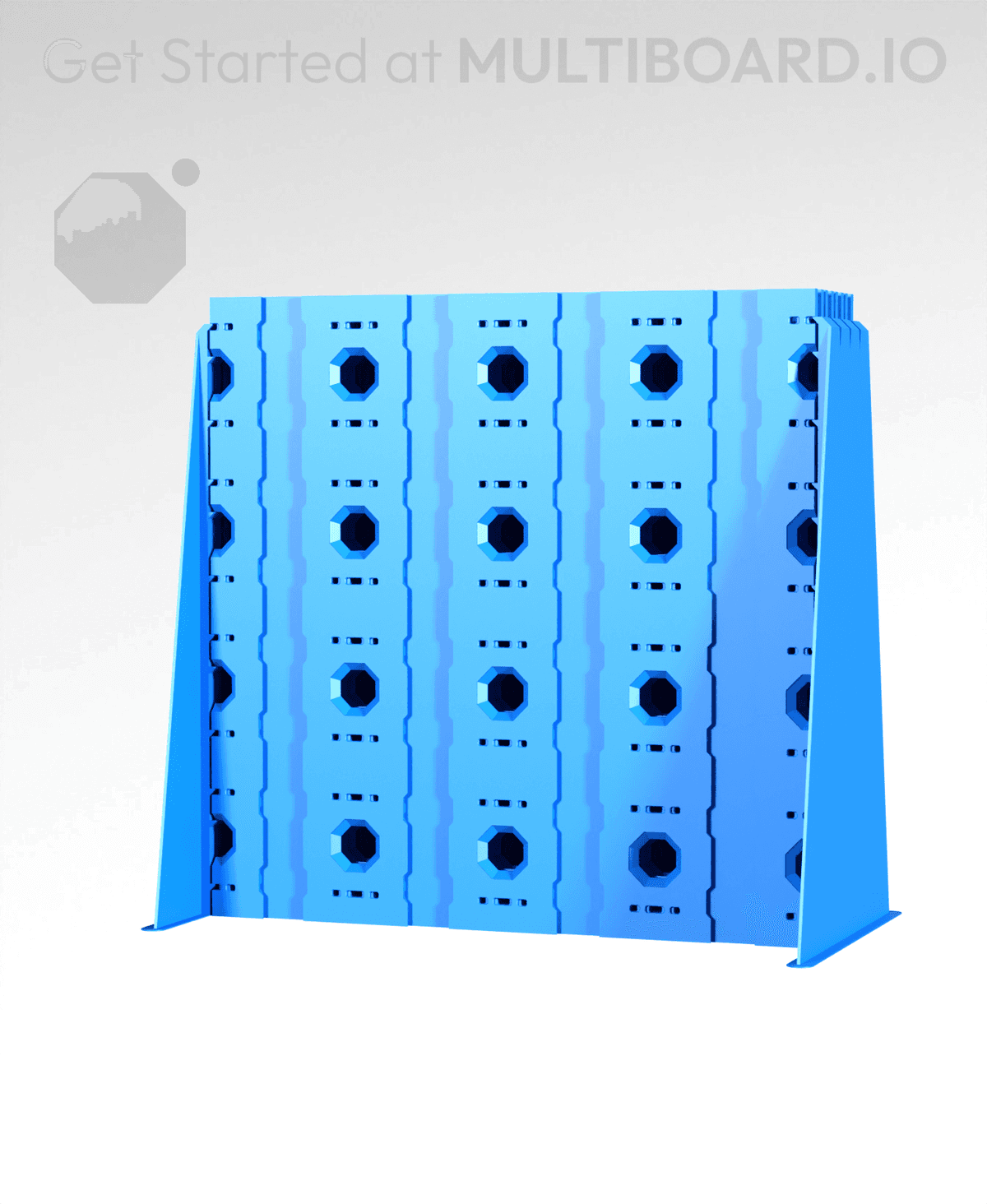 Multiboard Stack 4x4 - 8x Stack - Single-Sided Multipoint Plate - 3D model by Multiboard ...