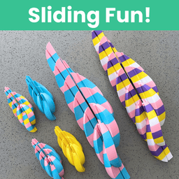 Sliding Easter Egg Fidget (2 Sizes) 3d model