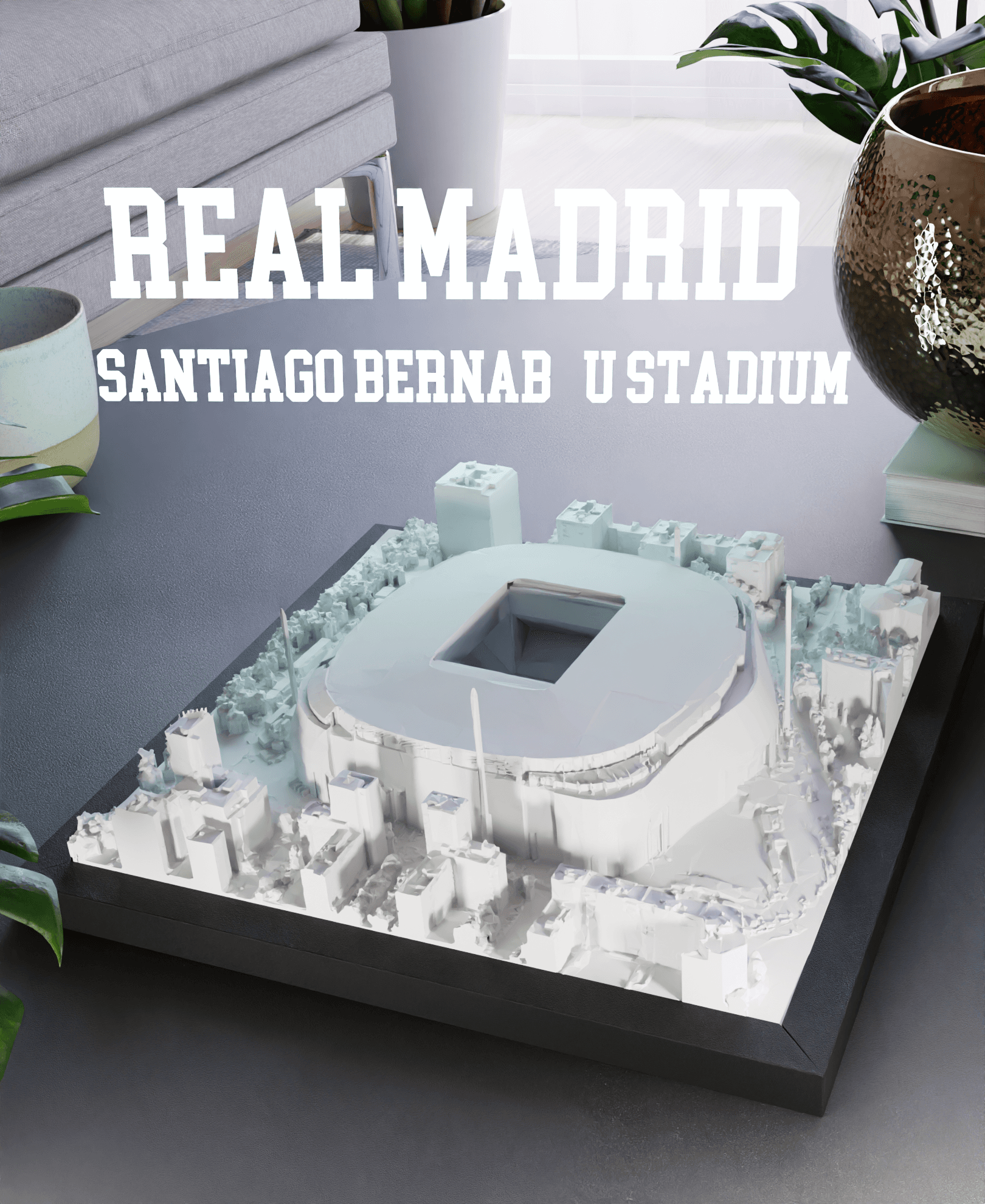 Real Madrid - Santiago Bernabéu Stadium 3d model