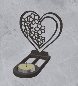 Candle Holder Decoration 3d model