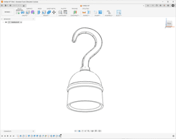 Pirate hook thimble 3d model