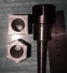 morse taper 1 collet block - Square 3d model
