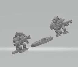 FHW: Tunnel Rats Basic Trooper with Single Trencher 3d model