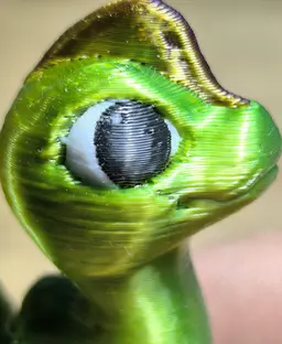I repainted the eyes, family likes it even more... 3d model