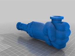 Voxel Fist 420 Pipe 3d model