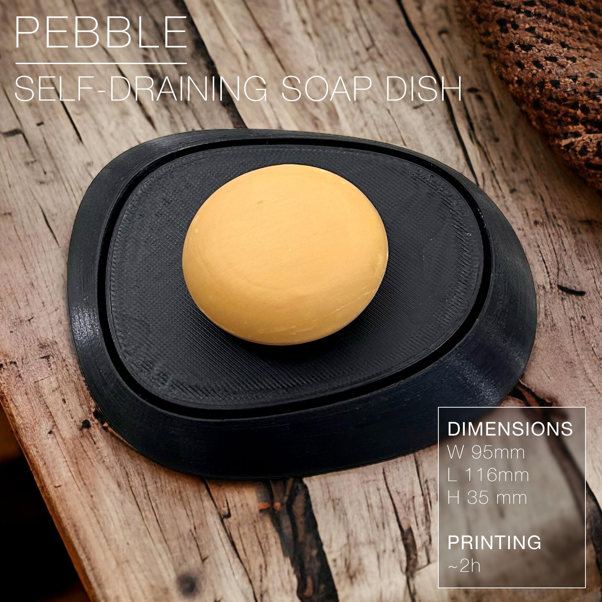 PEBBLE | Self-draining Soap Dish 3d model